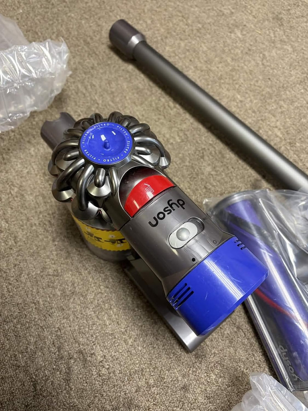 dyson V8 Animal+ Cord-Free Vacuum, Iron/Sprayed Nickel/Purple (Renewed)