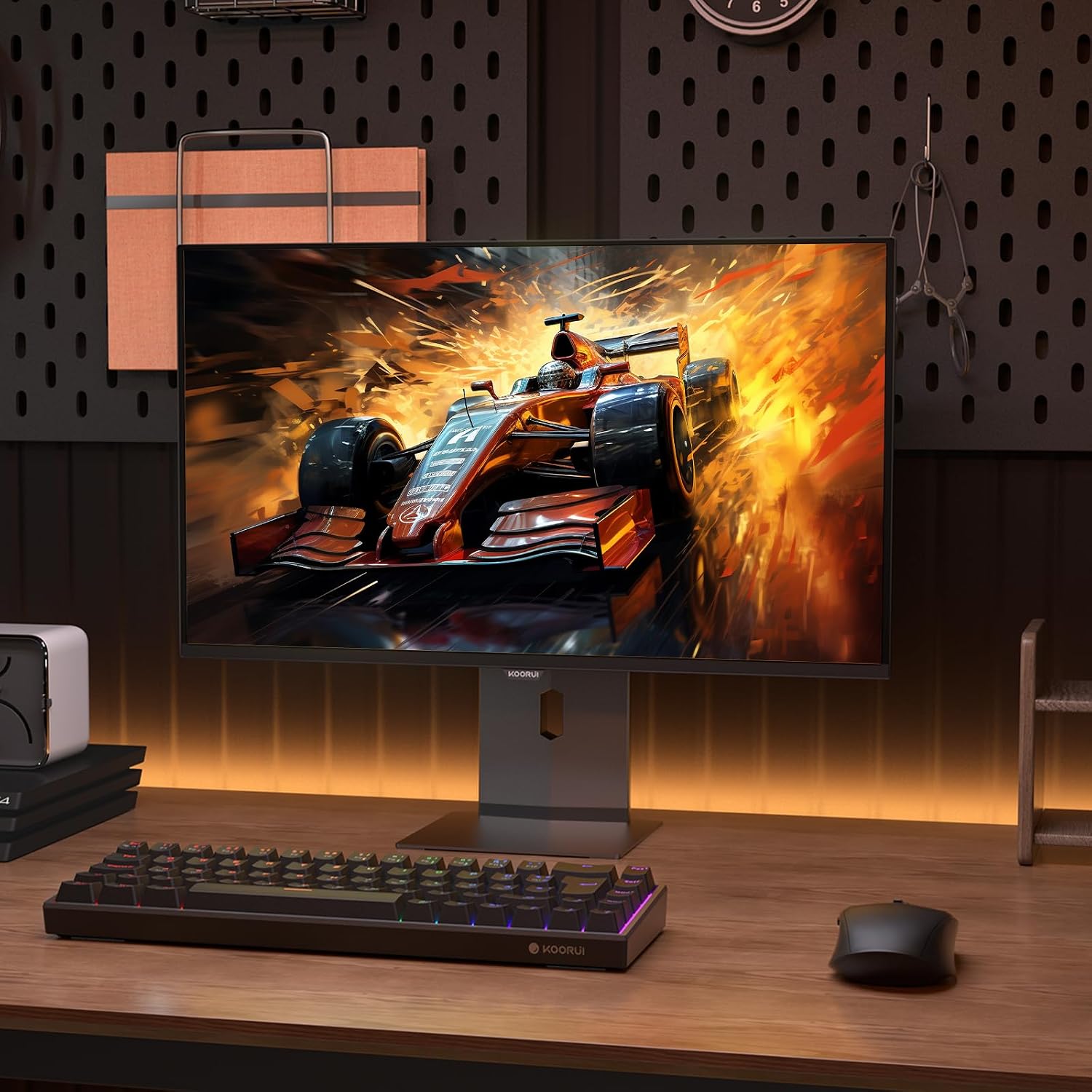 KOORUI 32 Inch 4K OLED Gaming Monitor, UHD 3840x2160, 240Hz 0.03ms Computer Monitors, HDR True Black 400, 99% DCI-P3, AdaptiveSync, DP&HDMI, Tilt/Pivot/Swivel/Height Adjustable, USB Type-C, S3241XO