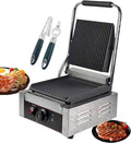 Sandwich Press Grill + Fish Scaler + Corkscrew, Electric Contact Grill with Adjustable Temperature 50-300℃, Nonstick Sandwich Toasters Sandwich Press For Outdoor Camping, Grooved