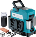 Cordless Coffee Maker for Makita 18V Battery, 3 Brewing Options Drip Coffee Maker with Coffee Grinder, Portable Single Serve Coffee Makers for Camping, Travel, and Jobsite. (Tool Only)