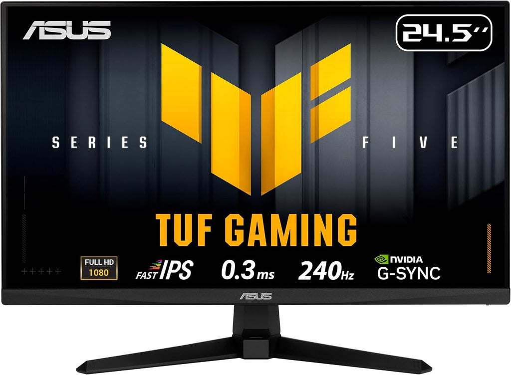 ASUS TUF Gaming Series 5 24.5' 1080P Monitor (VG259QM5A) – Full HD, Fast-IPS, 240Hz, 0.3ms, G-SYNC Compatible, FreeSync Premium, 99% sRGB, DisplayWidget, Gaming AI, 3 yr Warranty