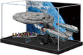 Acrylic Display Case for Lego 10356 Star Trek: Federation Starship Building Set– Dustproof Display Box & Showcase, Display Box Compatible with Lego 10356-Only Display case (Back Spray 1)