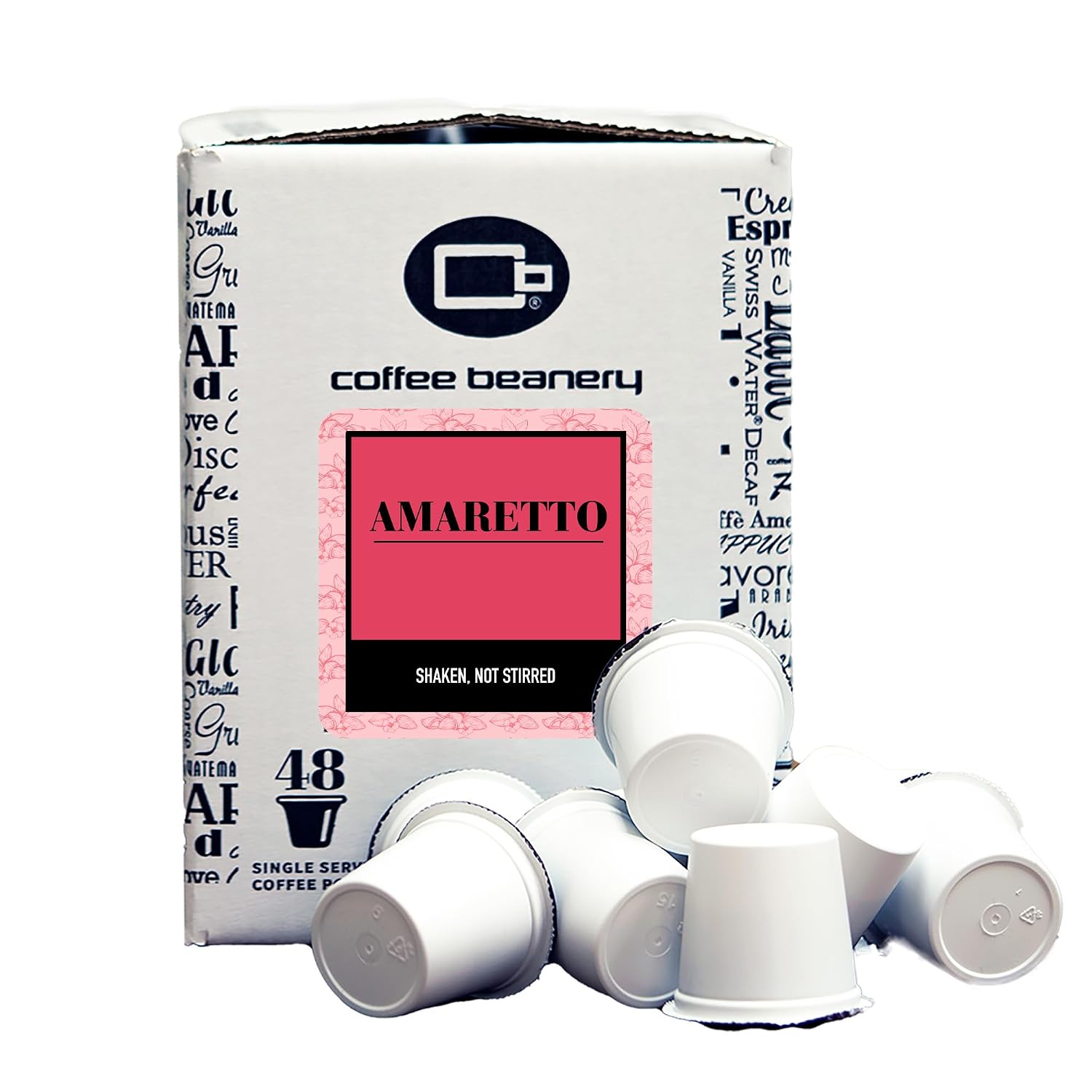 Amaretto Coffee Pods by Coffee Beanery | 96ct Bulk Medium Roast Arbica Coffee