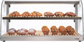 KoolMore 40 in. Glass Countertop Dry Bakery Display Case with Two Shelves and Bamboo Trays (DC-53C-B)