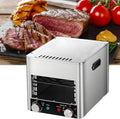 Smokeless Electric Broiler For Indoor Use, Comes With Broiler Tray And Grill, 800℃ Commercial Steak Stove For Cooking Steak, Fits On Kitchen Counter, Pork,steak Chicken, Vegetables(Size:220V,Color:A)