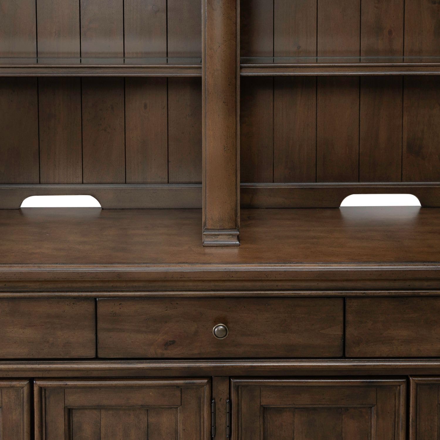 Liberty Furniture Arden Road Dining Room Hutch & Buffet - Satin Cherry