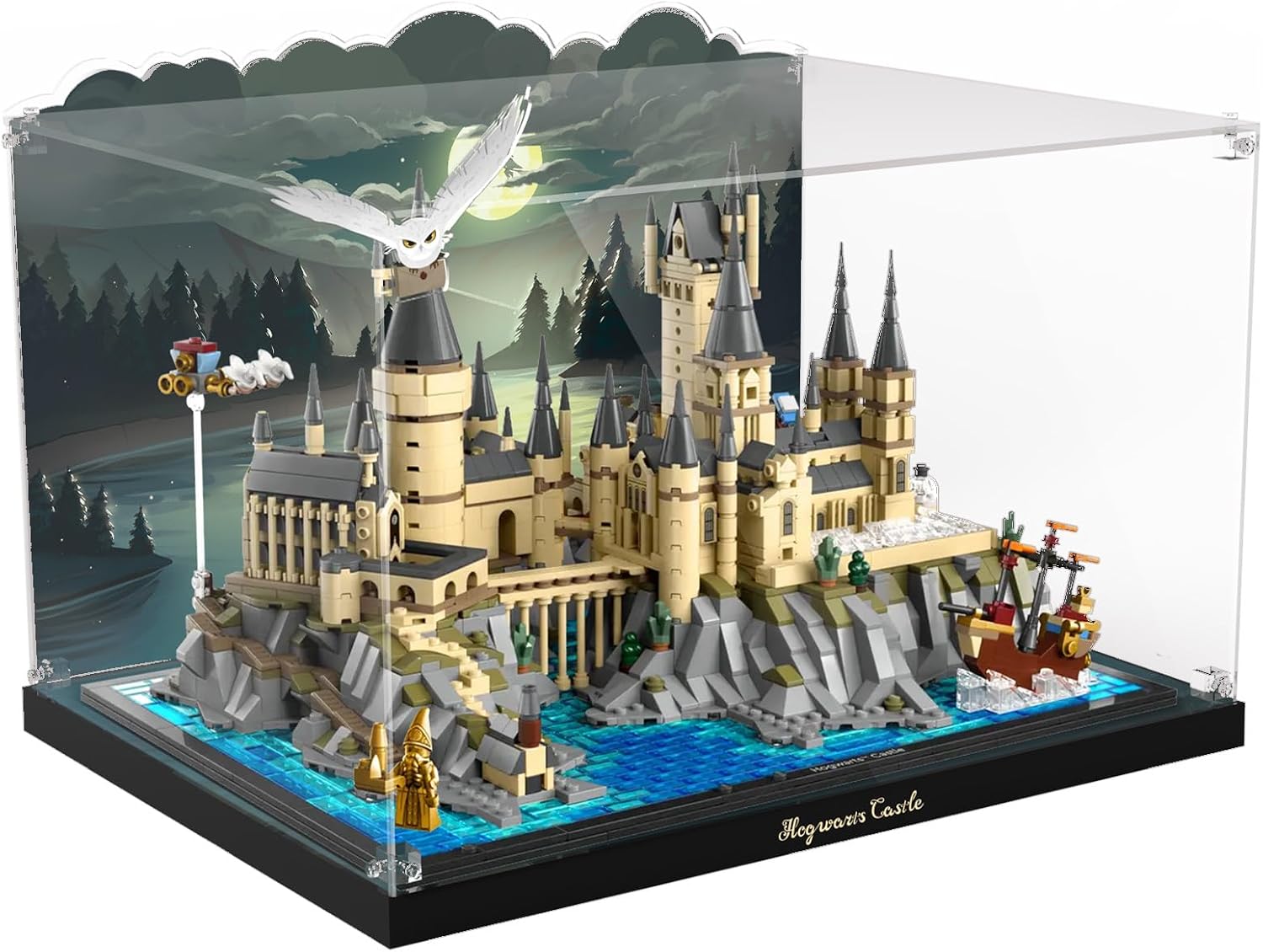 Acrylic Display Case for Lego Harry Potter Hogwarts Castle and Grounds 76419 Building Set, Dustproof Display Box for Harry Potter Playset, Perfect Display Model (Box Only ,Model NOT Included)…
