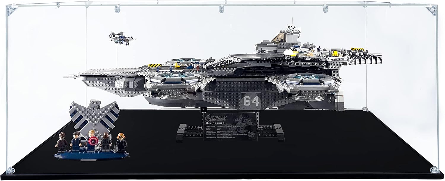 Acrylic Display Case for The Shield Helicarrier #76042, Dustproof Display Case (Case Only)