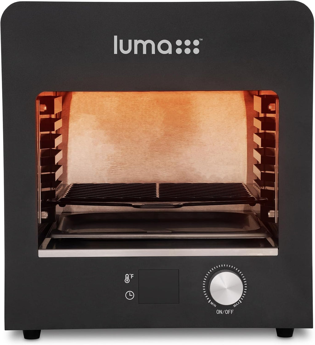 Luma® by Newair Electric Grill for Steaks | 1450°F Infrared Indoor Smoker with Cool-Touch Exterior | Portable Countertop BBQ Grill for Kitchen or Patio