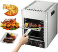 1700W Electric Steak Broiler, Stainless Steel Cooker, Smokeless Indoor Grill, 10-Tier Adjustable Rack, Multi-Purpose Countertop Oven for Family BBQ 10GrillingSlots
