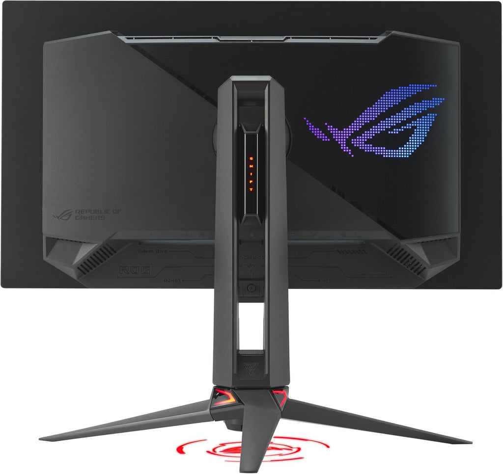 ASUS ROG Swift 27' 4K QD-OLED Gaming Monitor (PG27UCDM) - 240Hz, 0.03ms, Custom Heatsink, Neo Proximity Sensor, G-SYNC Compatible, 99% DCI-P3, True 10-bit color, DisplayPort 2.1a UHBR20, 3 yr warranty