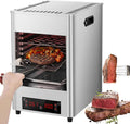 Commercial Indoor Steak Grill/Electric Steak Broiler - 30 Min Time/8 Gears Temperature Adjustable(100-800℃),8-Layer Portable Countertop (Metallic)