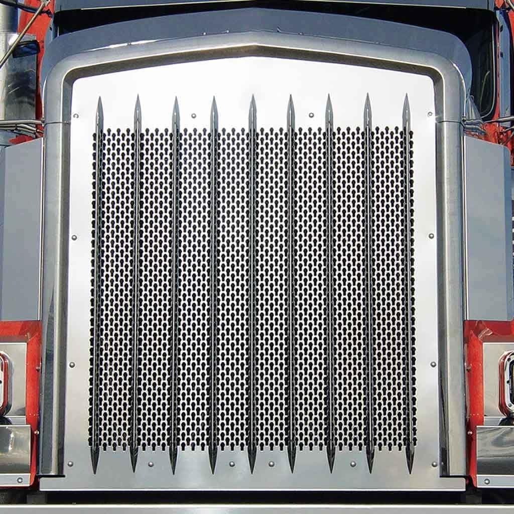 TK-1146 W900L Punchout Grill with KW Logo Holes