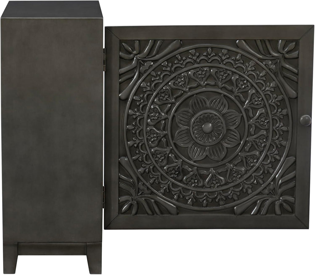 Hadrik Dark Grey Accent Cabinet by Powell