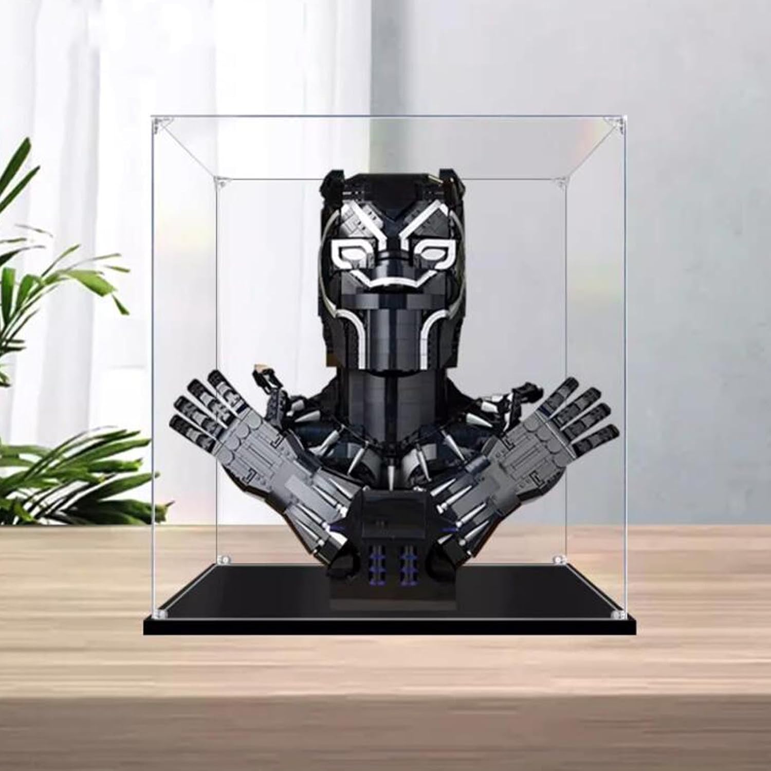 Acrylic Transparent Display Case for Lego 76215 Black Panther Dustproof Transparent Display Case Showcase（17.7*13.7*19.6 inches (Display Case Only) (3mm)