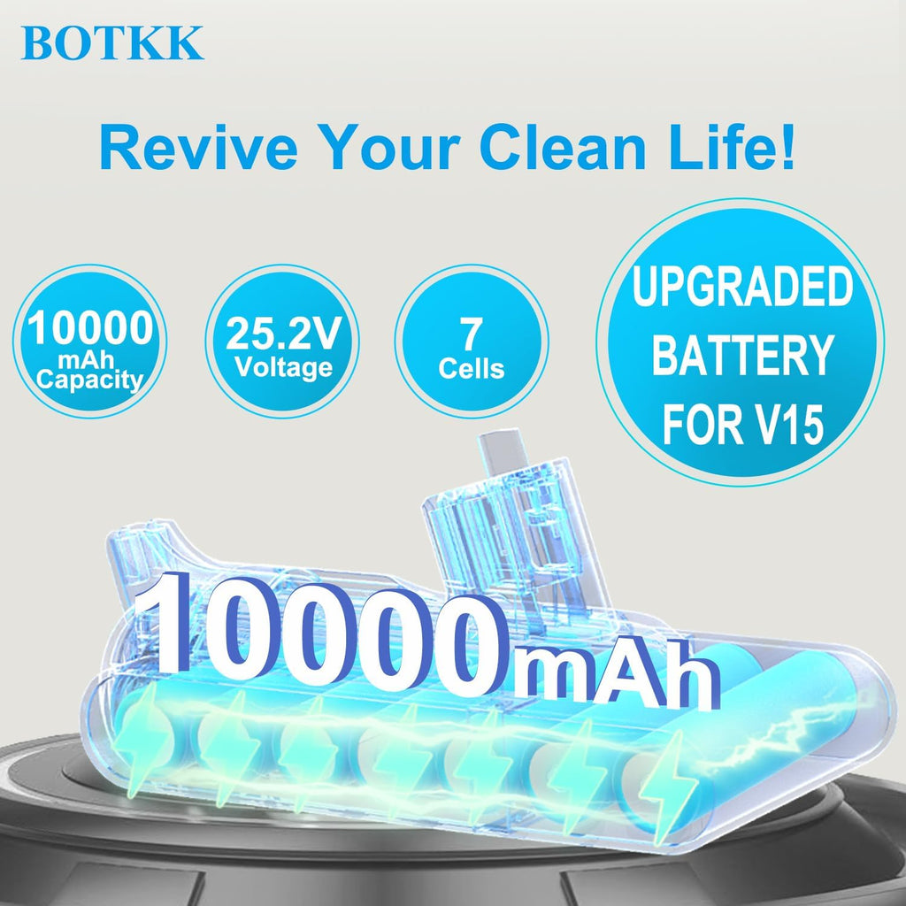 Upgraded 10000mAh V11 Battery Replacement for Dyson V11 Click-in Battery SV15 SV16 SV17 SV22 SV28 SV29 SV47 970938-01 970425-01 (Not for Screw-in Models)