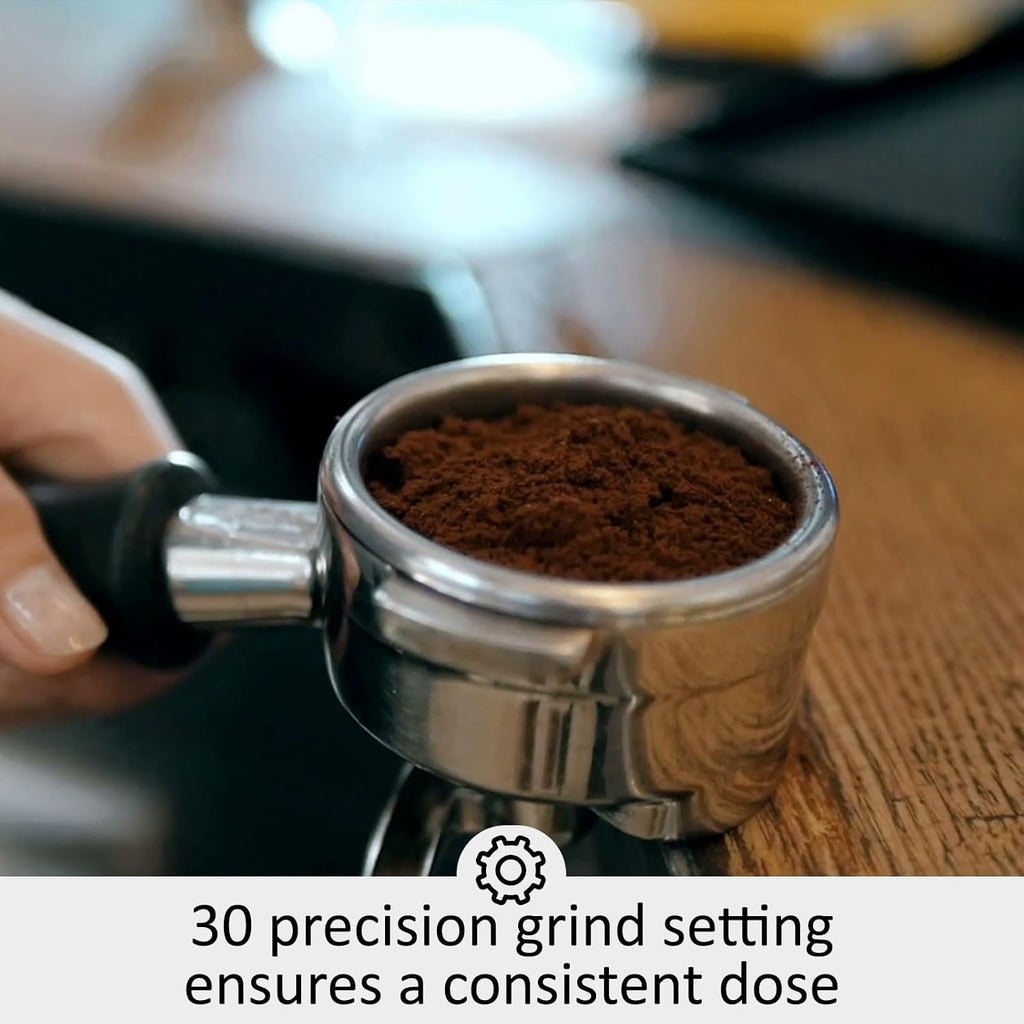 Espresso Machine With Grinder, 20 Bar Semi-Automatic Espresso Coffee Maker With Milk Frother Steamer Wand for Cappuccino, Latte, Macchiato, 95-Ounce Water Tank, Pid Temperature Control, Silver