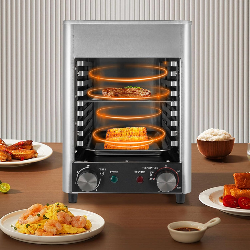 Electric Steak Grill, Steak Grill Oven,Heats Up To 1472 Degrees,Commercial Steak Stove with Timer, Cooking Steak, Beef, Pork,Chicken, Vegetables,1700W