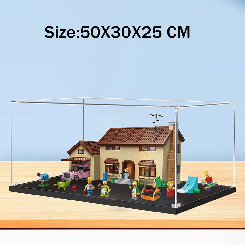 Acrylic Display Case for Lego 71006 The Simpsons' House Building Set– Dustproof Display Box & Showcase,, Display Box Compatible with Lego 71006 -Only Display case (3mm)