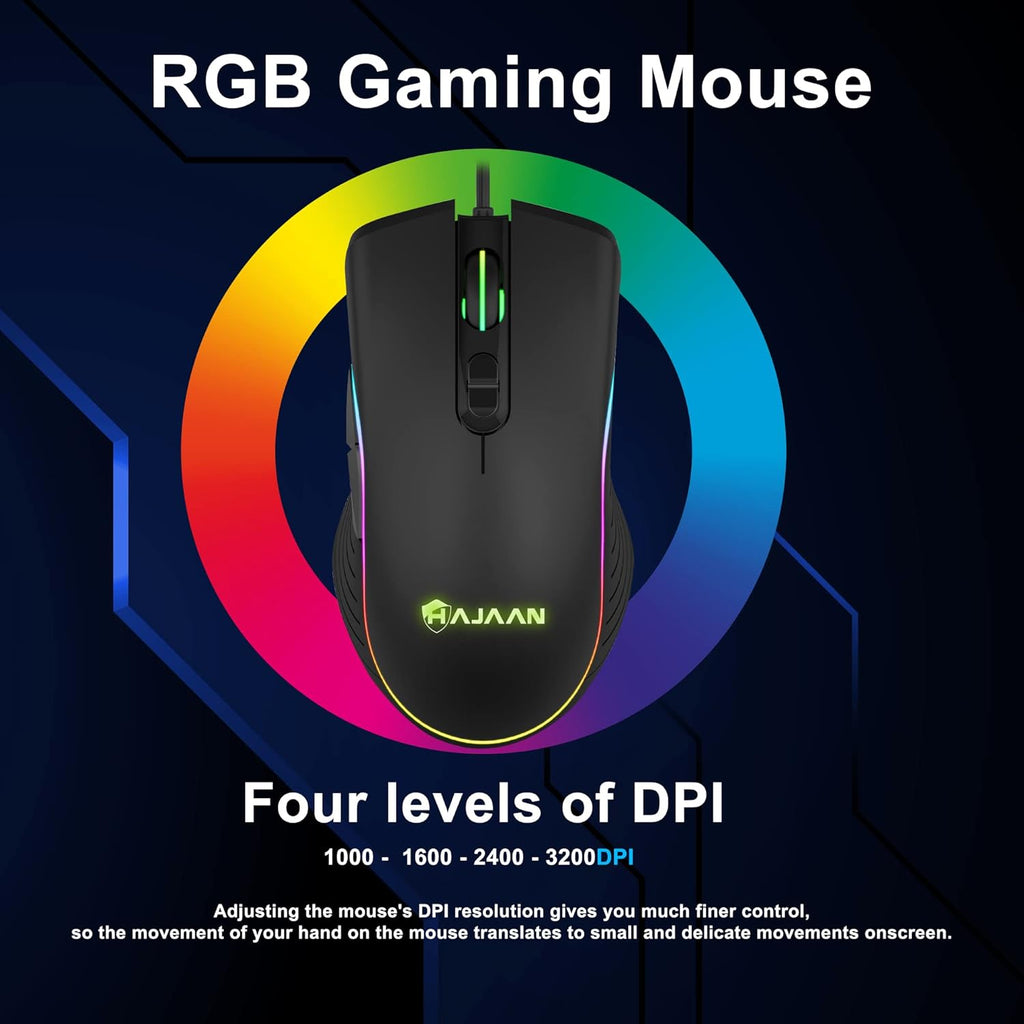 HP ProDesk Desktop RGB Lights Computer Intel Core i5 6500 3.2 GHz 8GB RAM 256GB SSD Gaming PC Keyboard & Mouse, Windows 11 Pro (Renewed)