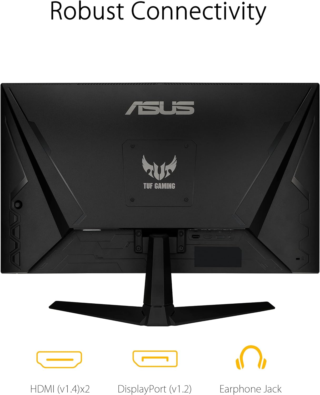 ASUS TUF Gaming 27 Inch Gaming Monitor - Full HD, 1080P, 165Hz (Supports 144Hz), 1ms, Extreme Low Motion Blur, FreeSync Premium, Shadow Boost, Eye Care, HDMI, DisplayPort, Tilt Adjustable - VG277Q1A