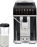 Kenmore Fully Automatic Espresso Machine – Programmable Coffee Machine With Integrated Bean Grinder, Milk Steamer, Frother, Descaler, Barista Cappuccino, Latte, Americano Brewing System, Black