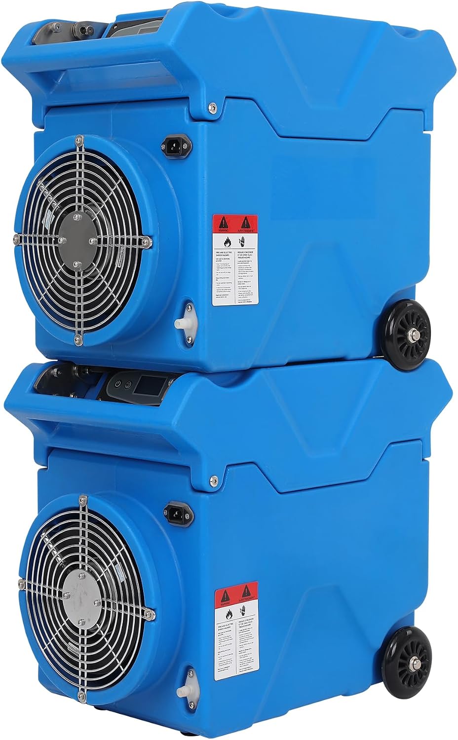Mounto 150pints Commercial LGR Dehumidifier w/Handle and Wheels - Panasonic Compressor, ETL Certified, Compact & Stackable, Built-in Pump, LED Display