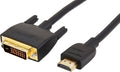 Amazon Basics HDMI-A to DVI (Male) Adapter Cable, Bi-Directional 1080P, Gold-Plated, 3 ft/0.9 m, Pack of 10, Black (Pack of 6)