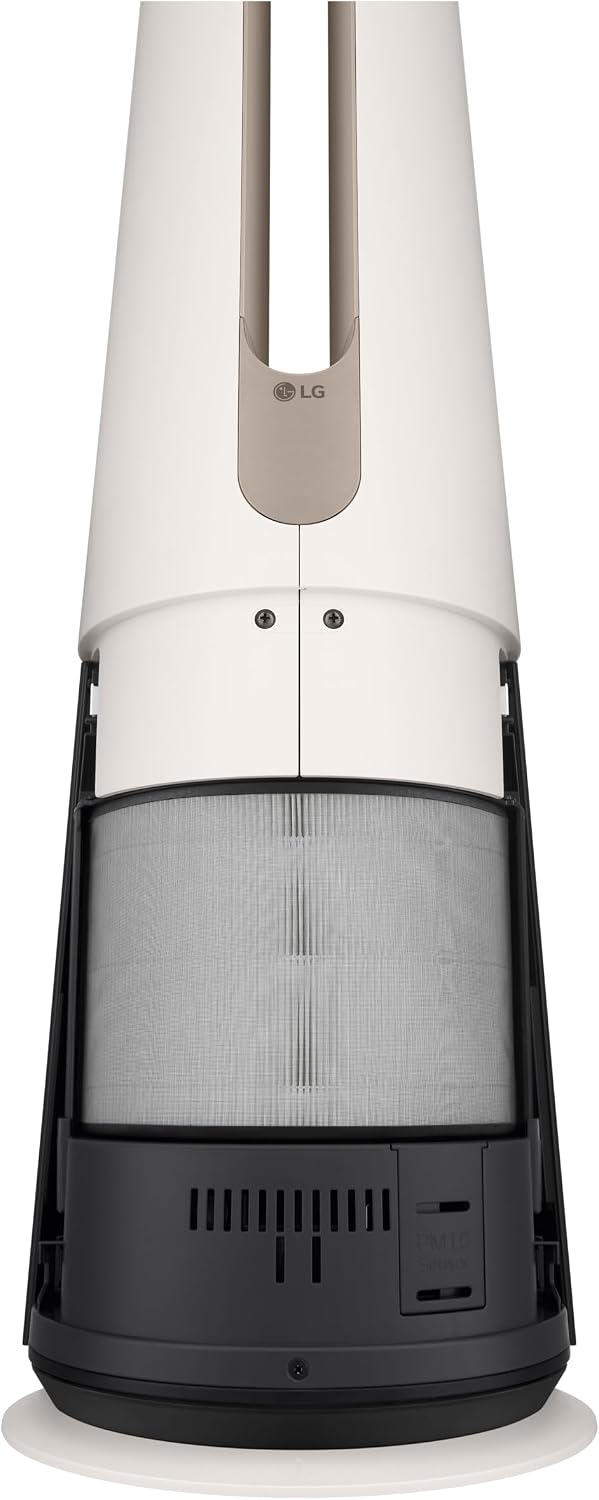 LG PuriCare AeroTower Air Purifier Fan with Heating Mode for Home, Large and Small Room, Bedroom, with True HEPA Filter, Multiple Airflow Options, WiFi, Air Quality Monitor, Low Noise, NanoFiber