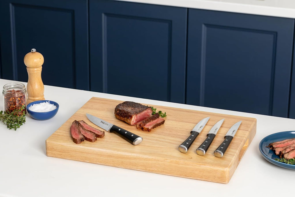 OptiGrill Stainless Steel Electric Grill With T-fal Ice Force Stainless Steel Steak Knives set