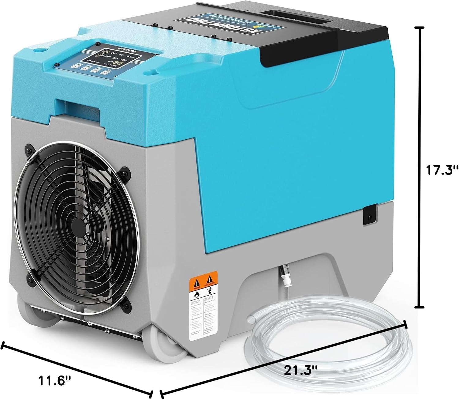 ARGENDON 180 PPD Commercial Dehumidifier with Pump, Large Space Dehumidifier with Drain Hose for Basement/Crawlpace/Home/Industry Use, Water Damage Restore, Auto Defrost, Memory Starting