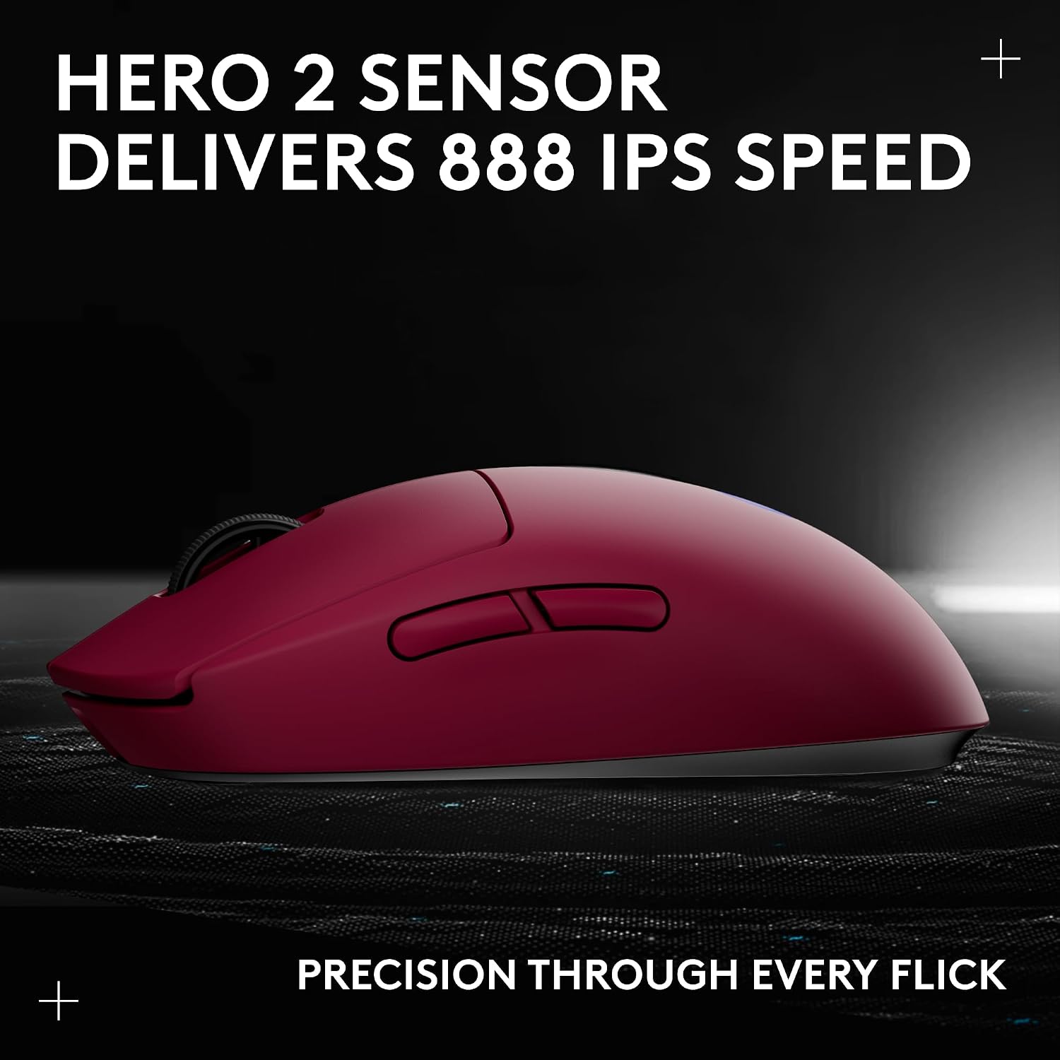 Logitech G PRO 2 Lightspeed Wireless Gaming Mouse, Right- or Left-Handed Mouse with up to 4 Customizable and Switchable Magnetic Side Buttons, 44K DPI Sensor, USB-C Charging, for PC/Mac - Magenta