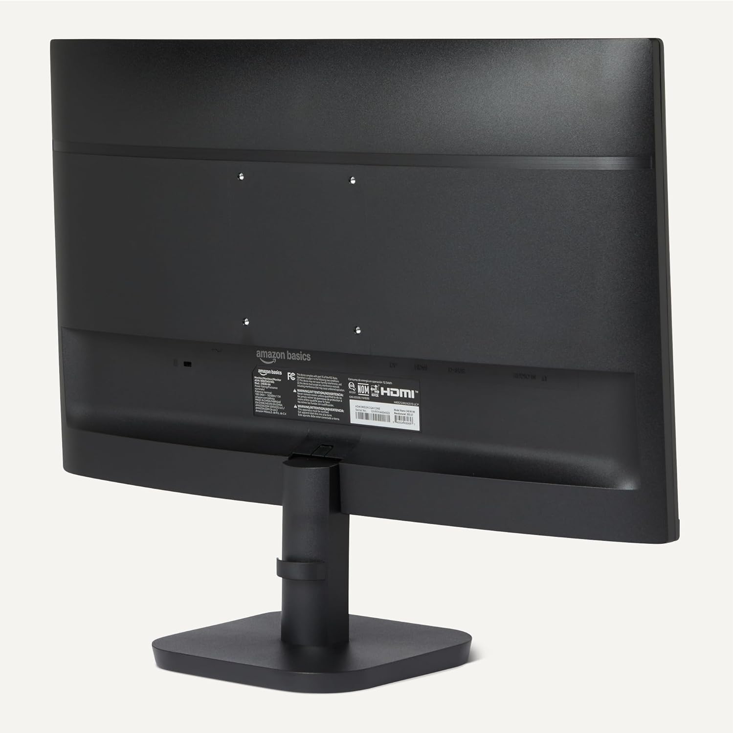 Amazon Basics 23.8-inch 1080P Computer Monitor, 120 Hz, HDMI, DP, VGA, VESA Compatible for Office, Home