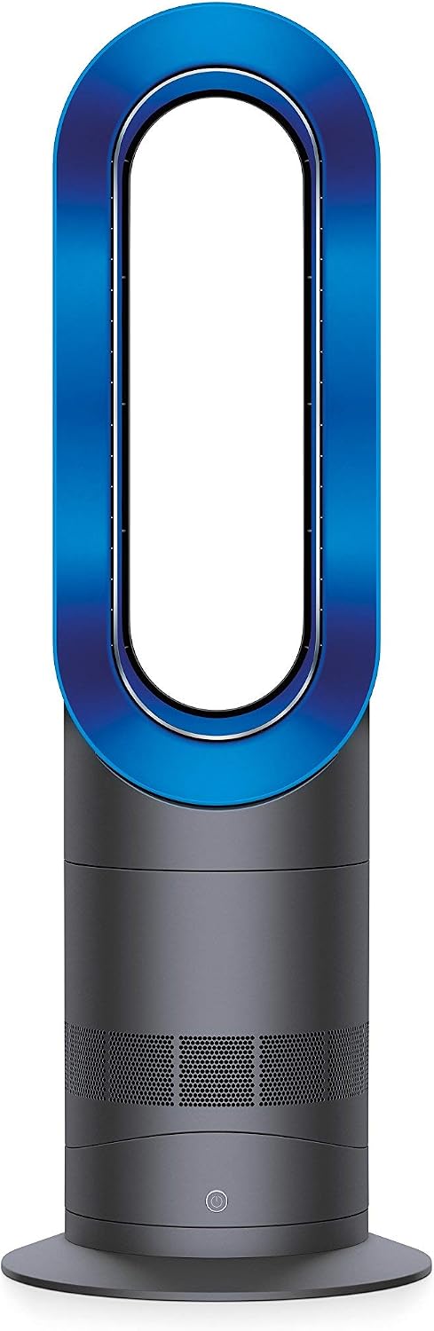 Dyson AM09 Fan Heater, Iron/Blue (Renewed)