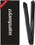 GLAMPALM GlamMuse Volumizing 1' | All-Ceramic Flat Iron Infused with Vita-C, Curved Plates for Volume & Curl, Trusted by K-Pop Hair Stylists, Dual Voltage Hair Straightener, Silk Press | GP202T