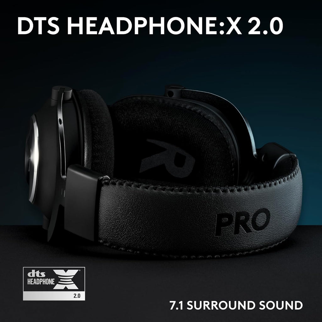 Logitech G Pro X SE Wired Gaming Headset with Microphone: Detachable Mic, DTS Headphone:X 7.1, Memory Foam Ear Pads, 50 mm Drivers, USB DAC Incl. - Black, Pack of 4