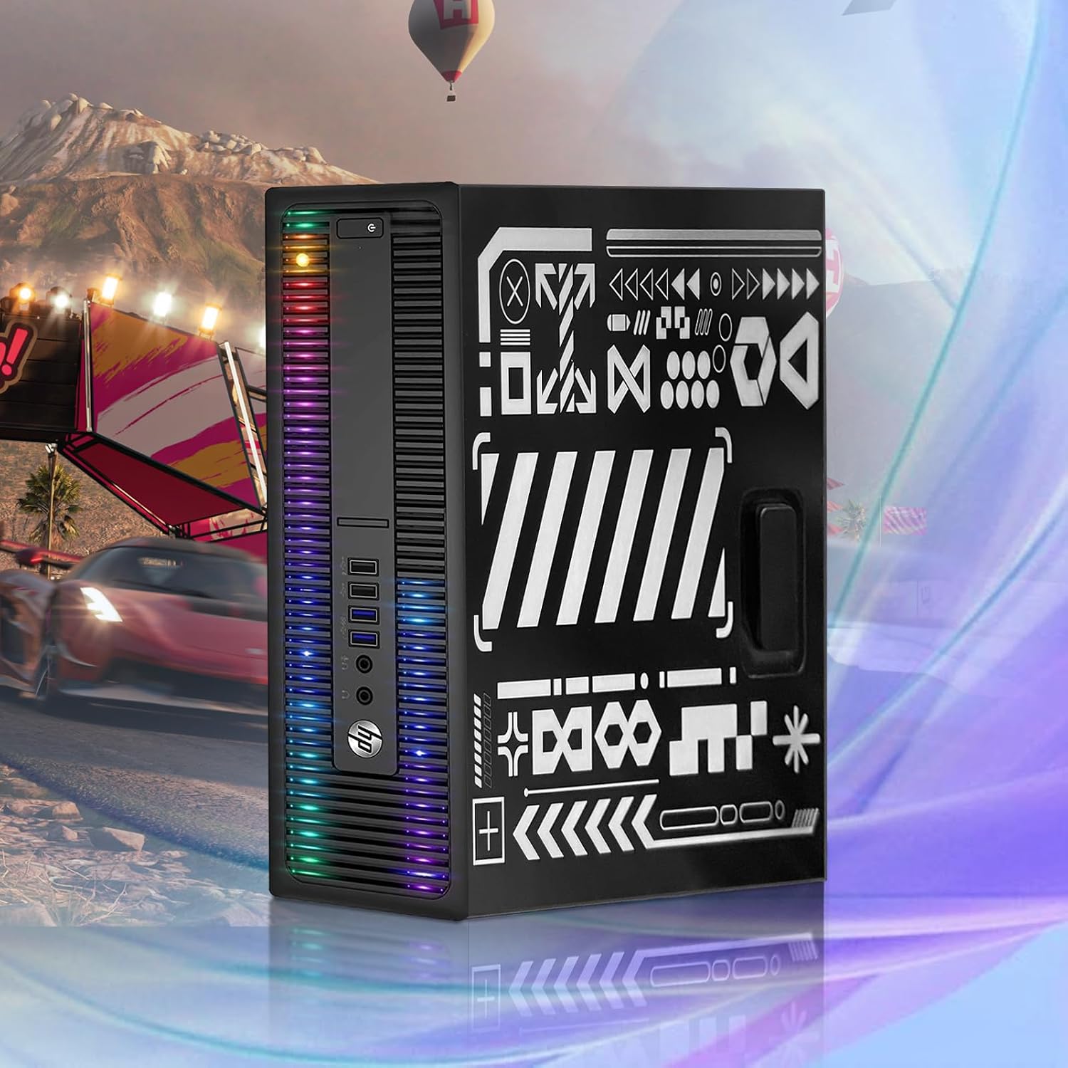 HP RGB Gaming Desktop Computer, Intel Quad Core I5-6500 up to 3.6GHz, GeForce GTX 750 Ti 4G, 16GB DDR4, 512G SSD, RGB Keyboard & Mouse, 600M WiFi & BT 5.0, Win 11 Pro (Renewed)