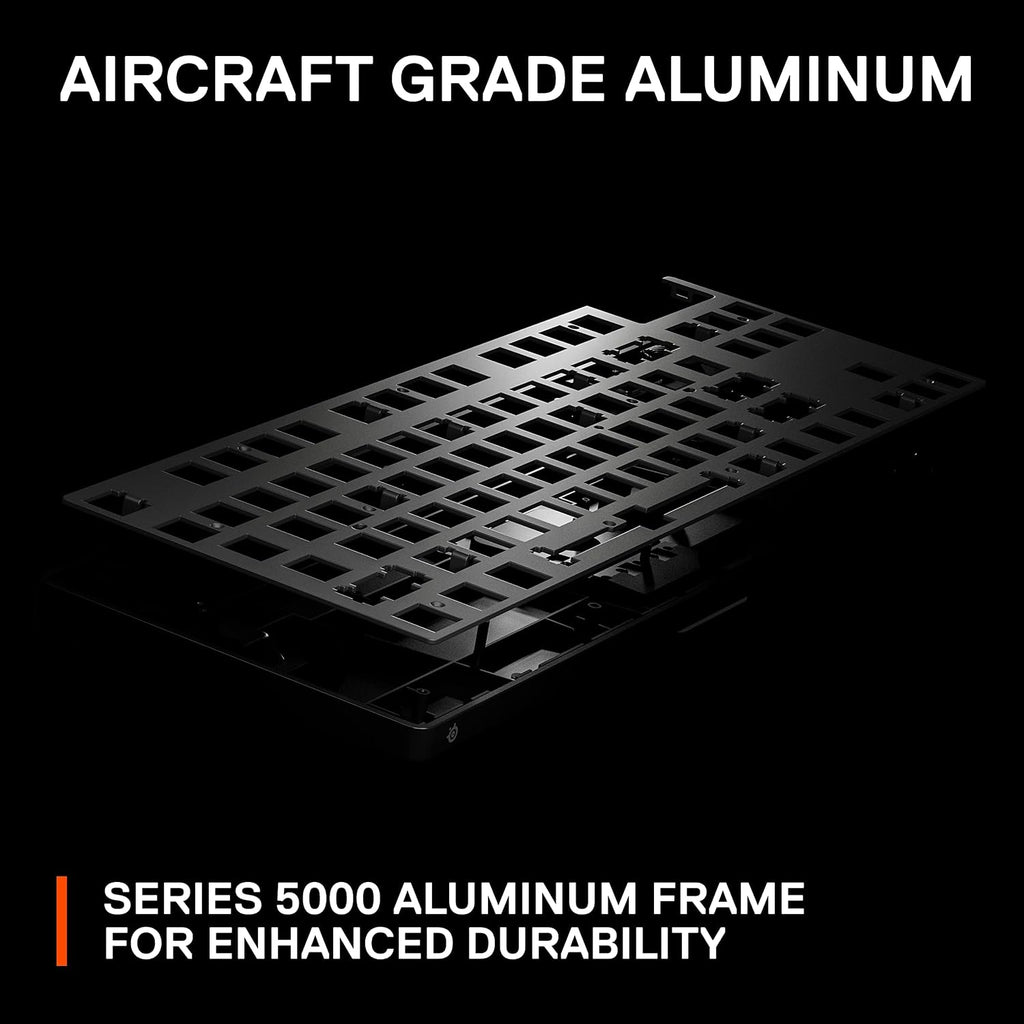SteelSeries Apex Pro TKL Wireless HyperMagnetic Gaming Keyboard — Esports Tenkeyless — OLED Screen — Adjustable Actuation — PBT Keycaps — Bluetooth — 2.4GHz — USB-C