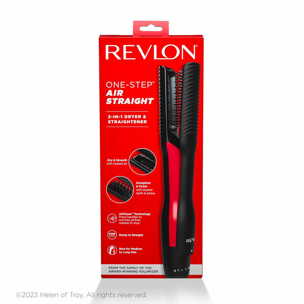 Revlon One-Step Air Straight | 2-in-1 Dryer & Flat Iron | Straightening Dryer (Pack of 2)