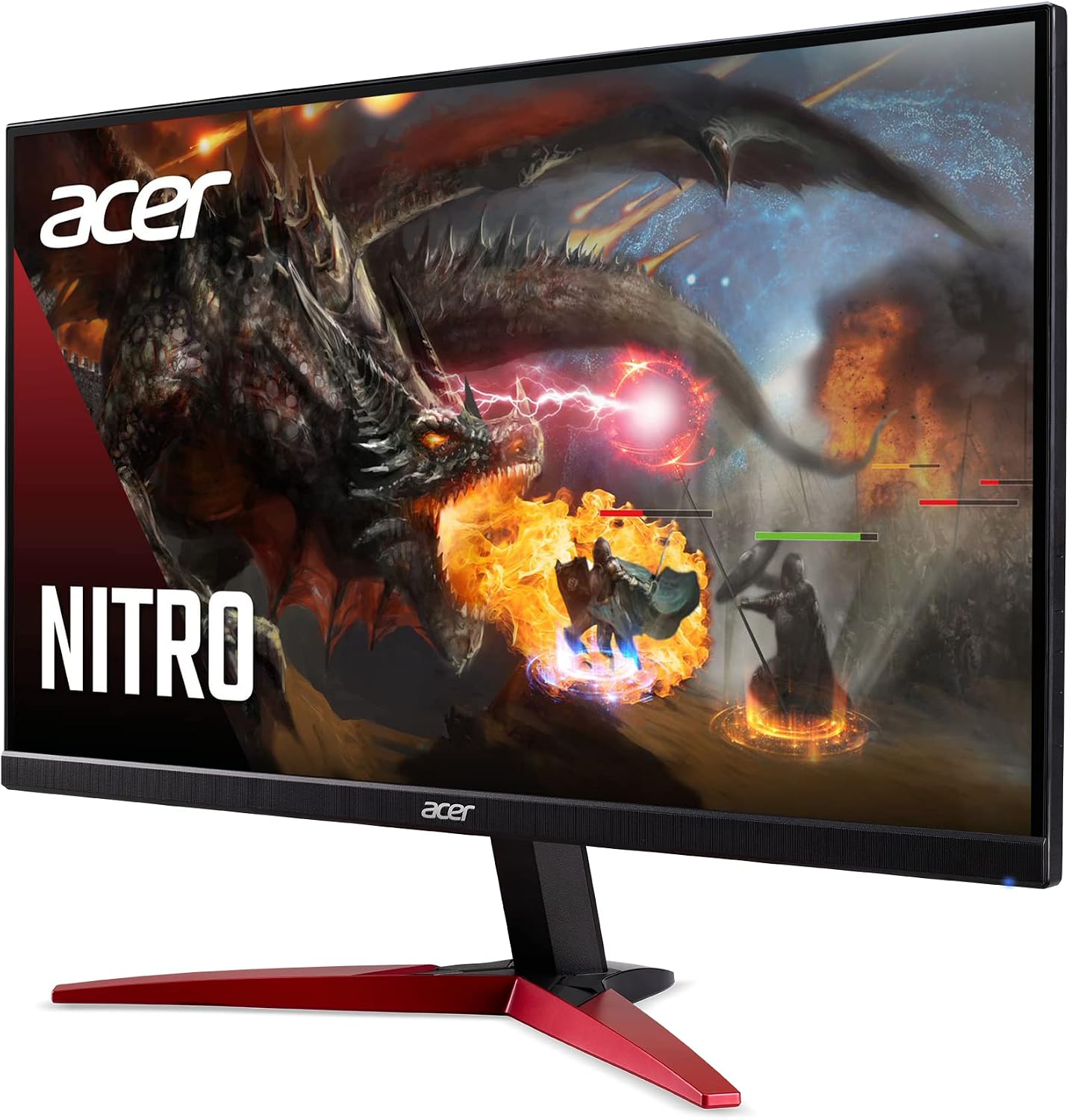 Acer Nitro KG241Y Sbiip 23.8' Full HD (1920 x 1080) VA Gaming Monitor | AMD FreeSync Premium Technology | 165Hz Refresh Rate | 1ms (VRB) | ZeroFrame Design | 1 x Display Port 1.2 & 2 x HDMI 2.0,Black