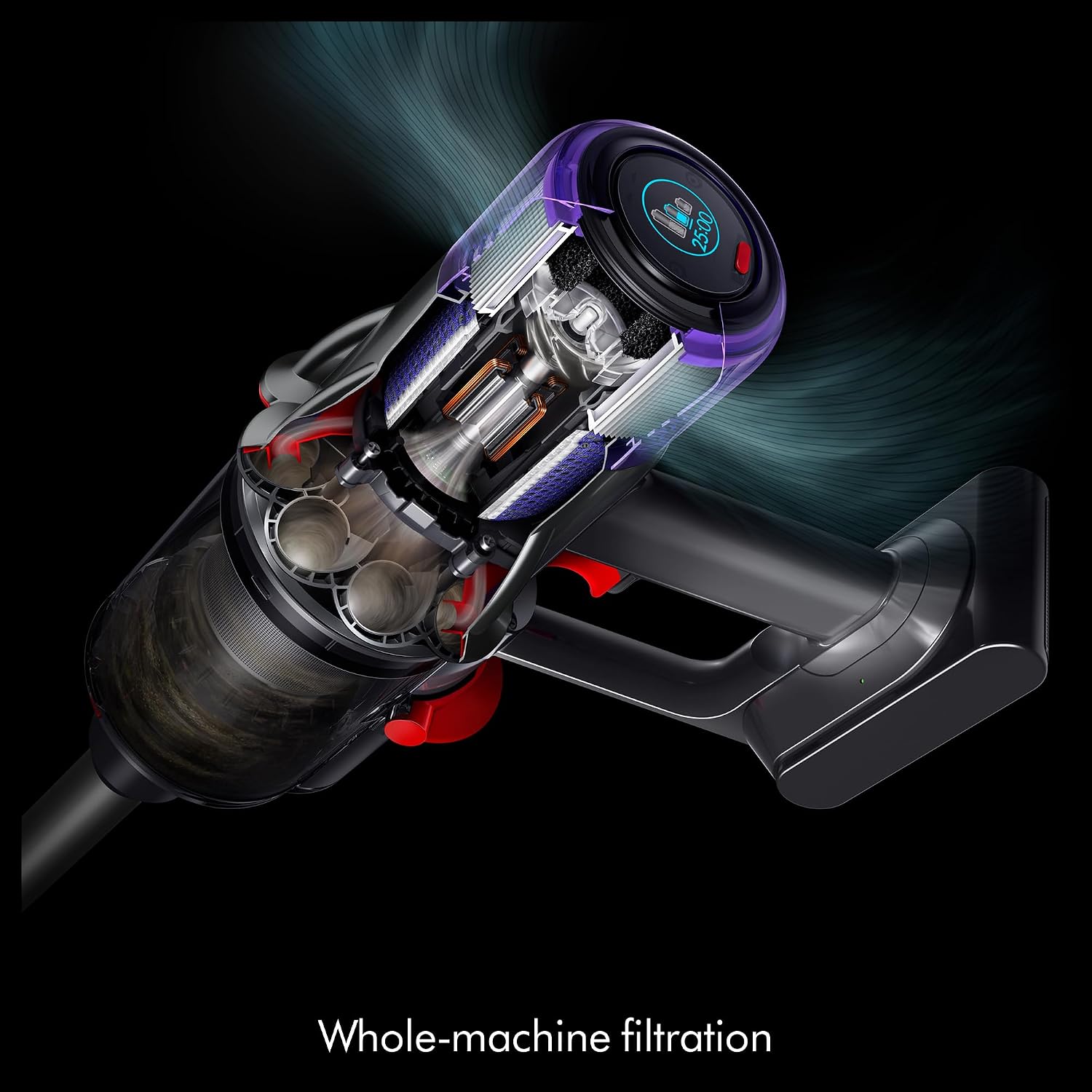 Dyson V9 Motorbar Cordless Vacuum, Cleans Hard Floors and Carpets, Detangles, Converts to Handheld, 100AW, 3 Power Modes, Up to 40 Minutes¹