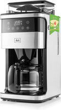 Melitta® Aroma Fresh™ Plus 10-Cup Automatic Drip, Programmable Coffee Maker with built in Burr Coffee Grinder, 5-Pack Coffee Filters included