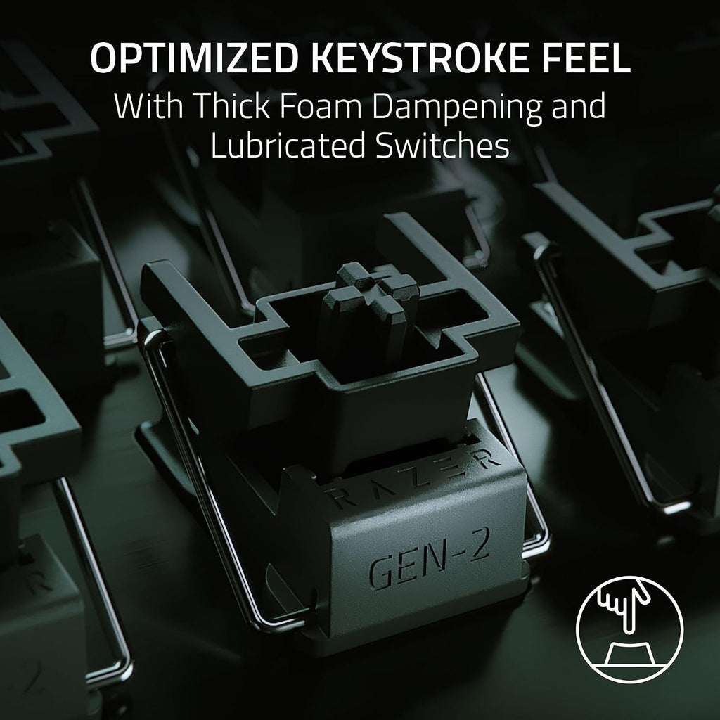 Razer Huntsman V3 Pro TKL 8KHz Esports Gaming Keyboard: Analog Optical Switches Gen 2-8000 Hz Polling Snap Tap - Rapid Trigger - Adjustable Actuation - Media Controls - Niko Edition