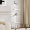 Acrylic Display Cabinet, 4-Tier Display Case in Bedroom, Living Room, Playroom, Modern Style (16' D x 16' W x 62' H)