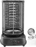 Happybuy Shawarma Grill Machine, Vertical Chicken Cooker, Electric Gyro Rotisserie, Stainless Steel Broiler for Home, Restaurant, Parties