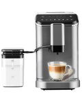Automatic Espresso Machine, 20 Bar Espresso Maker with Touch Control, 15-Grind Settings Super Automatic Coffee Machine with Integrated Milk Frother, Auto Self-Cleaning