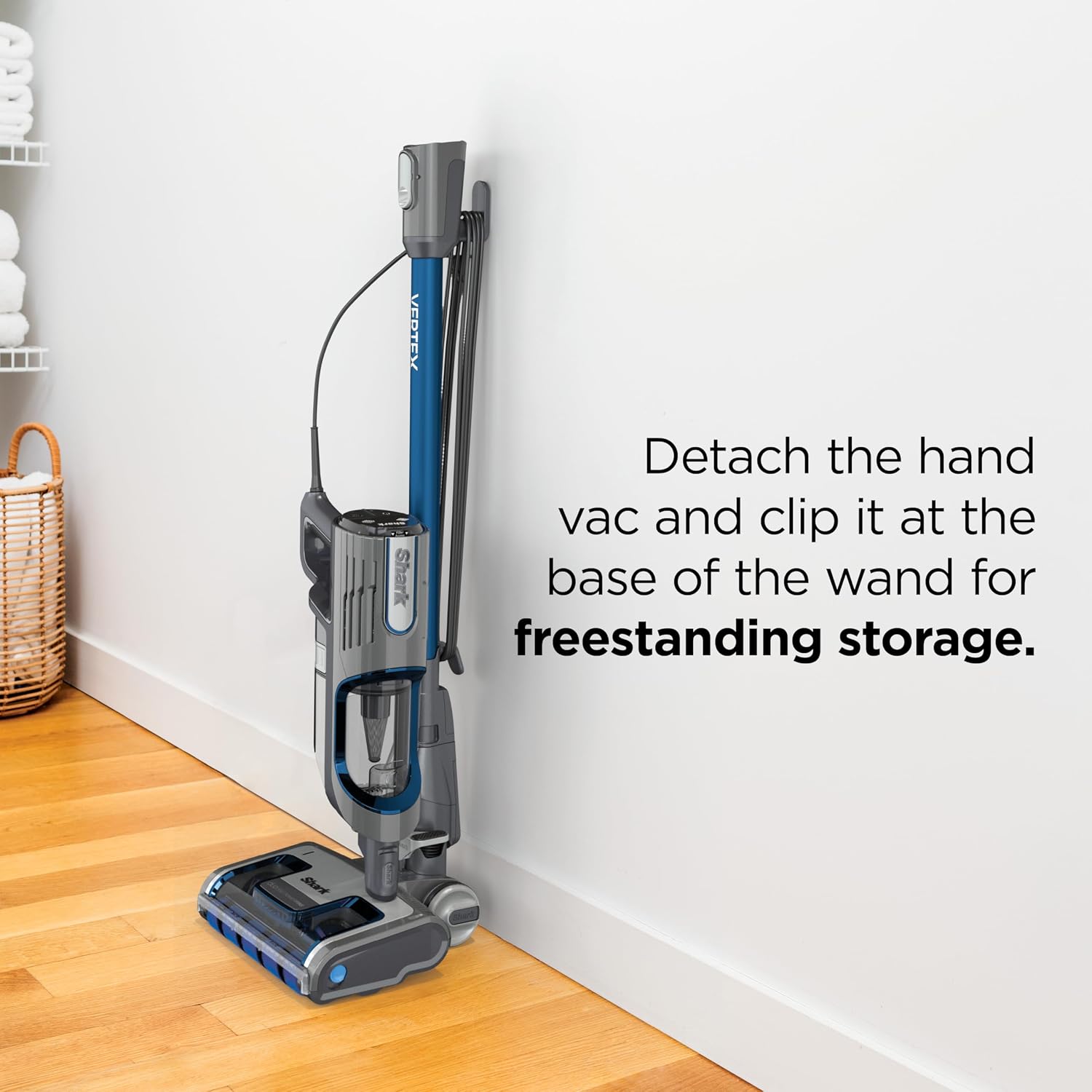 Shark | Corded Stick Vacuum Cleaner | Vertex Ultralight | Removable Handheld Vacuum | Pet Hair Vacuum for Carpet and Hard Floor | Powerful Suction | No Hair Wrap | 3 Attachments Included | HZ2002