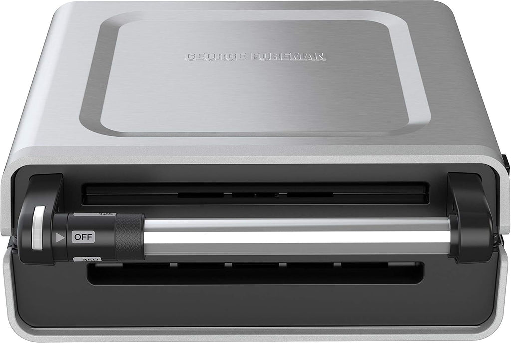 George Foreman Contact Smokeless Select a Temp. Grill, Family Size (4-6 Servings)