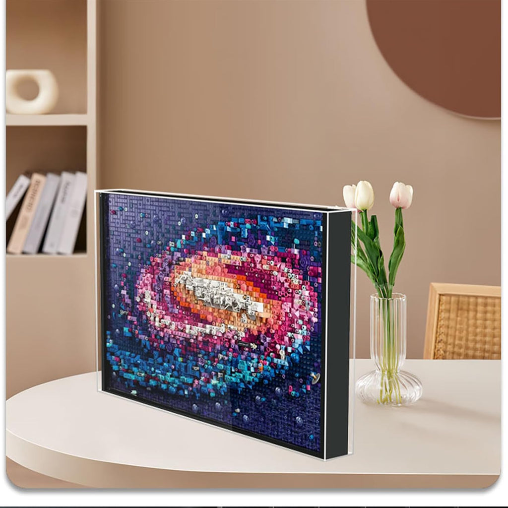 WICUS 3mm Acrylic Display Case for Lego 31212 The Milky Way Galaxy Dustproof Clear Display Box(NOT Included The Model)