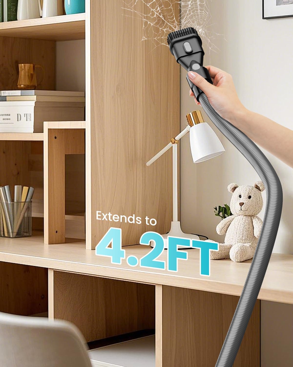 Cordless Vacuum Cleaner for Makita Battery, 7-in-1 Lightweight Stick Vacuum with HEPA Filter, 35KPA Suction, 350W Brushless Motor, 3 Modes for Carpet, Floor, Car (Battery Not Included)